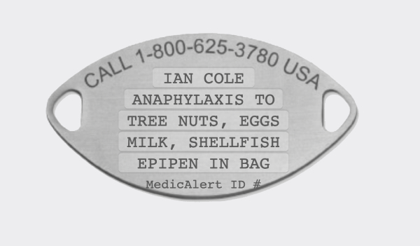 medical IDs for Anaphylaxis and EpiPen Use